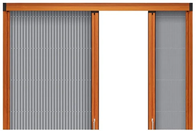 Double Open Pleated Screen