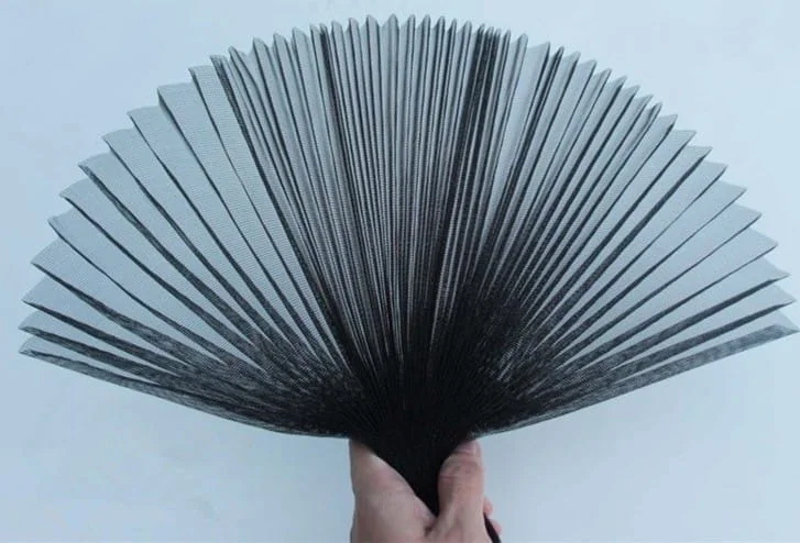 Pleated Fly Screen Fan