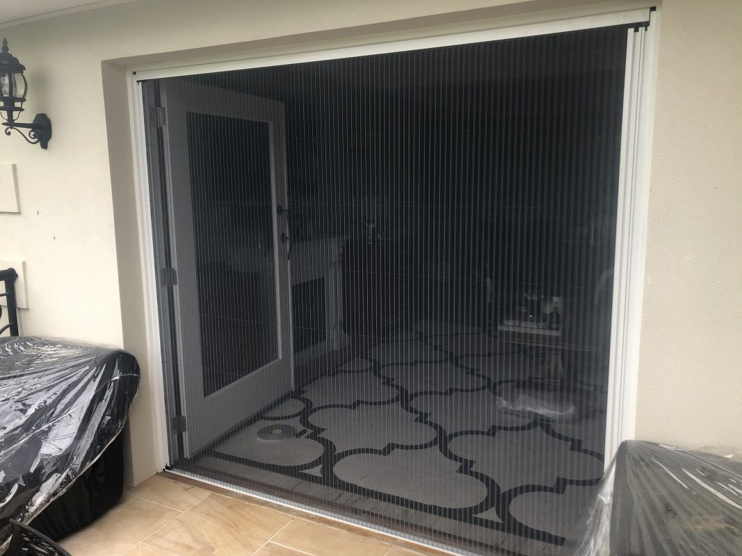 Clearshield Pleated Retractable Flyscreens